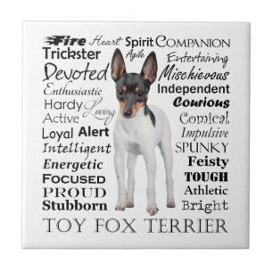 Toy Fox Terrier Traits Tile