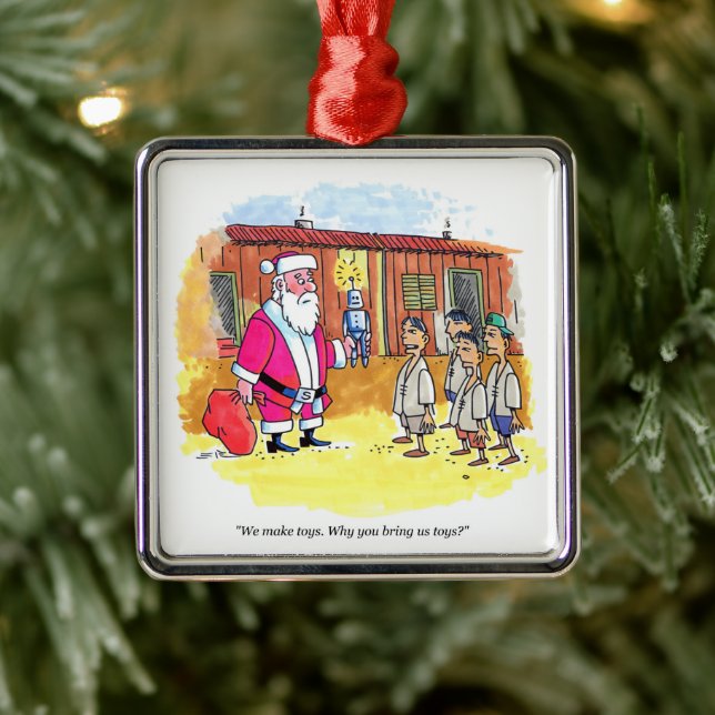 Toy Makers square premium ornament (Tree)