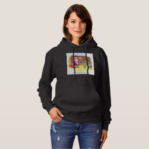 Toy Makers women black hooded sweatshirt