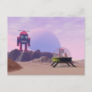 Toy Moon Walker Scene Postcard