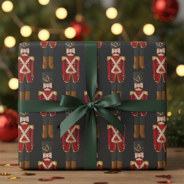 Toy Nutcracker Soldier Wrapping Paper (Toy Nutcracker Soldier Wrapping Paper)