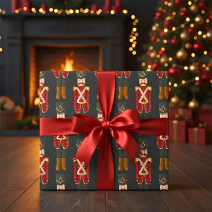 Toy Nutcracker Soldier Wrapping Paper