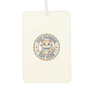 Toy Plushie Cat Cute Cat T-Shirt Design - Toy Plus Car Air Freshener