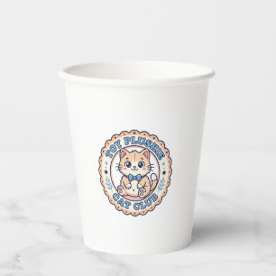 Toy Plushie Cat Cute Cat T-Shirt Design - Toy Plus Paper Cups