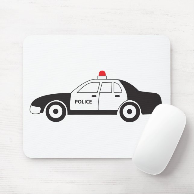 Toy Police Car Design Mouse Pad (With Mouse)