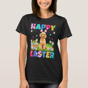 Toy Poodle Dog Happy Easter Bunny Toy Poodle Easte T-Shirt