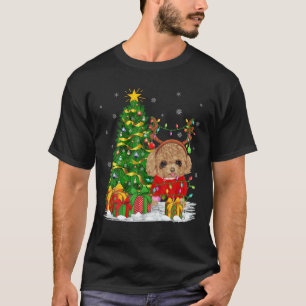 Toy Poodle Dog Lover Xmas Lighting Toy Poodle Chri T-Shirt