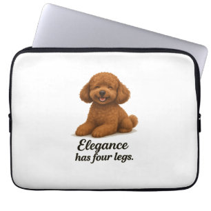 Toy Poodle � Elegance Has Four Legs Laptop Sleeve
