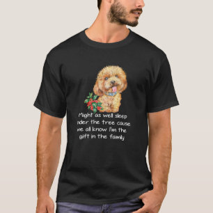 Toy Poodle Favourite Family Puppy Funny Christmas T-Shirt