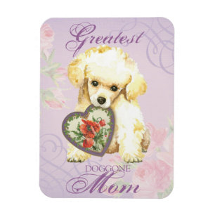 Toy Poodle Heart Mum Magnet