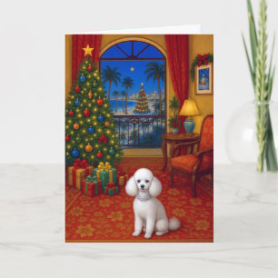 Toy Poodle Holiday Card