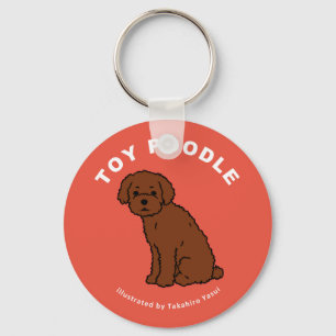 Toy Poodle Keychain