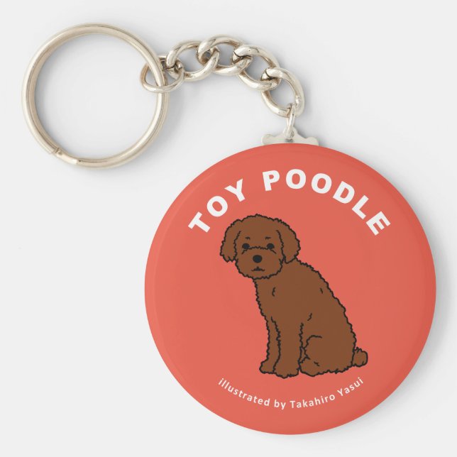 Toy Poodle Keychain (Front)