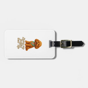 Toy Poodle � Living My Fluffin� Best Life Luggage Tag