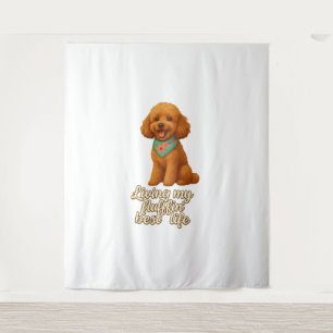 Toy Poodle – Living My Fluffin’ Best Life Tapestry