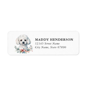 Toy Poodle Return Address Labels