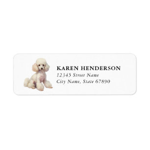 Toy Poodle Return Address Labels