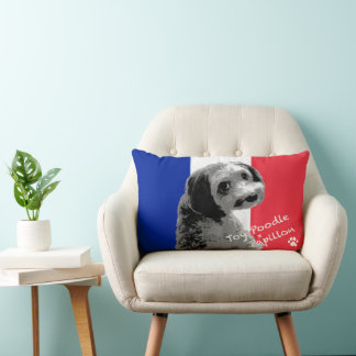 Toy Poodle x Papillon Lumbar Cushion