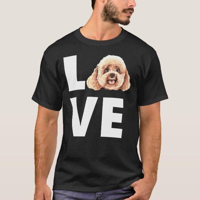 Toy Poodles Love  Toy Poodle Lover  Miniature Pood T-Shirt (Front)