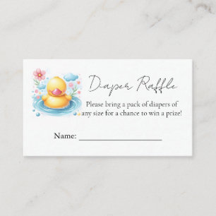 Toy Pool Foam Bash Twin Rubber Duck Baby Shower Enclosure Card