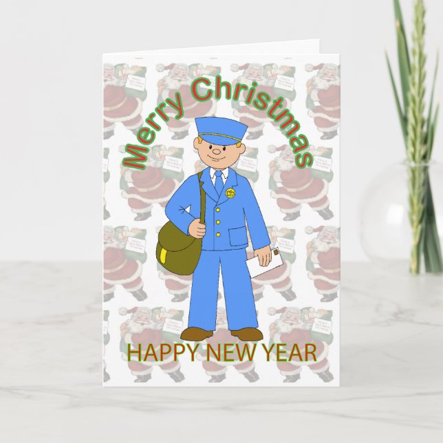 Toy Postman Christmas Card (Front)