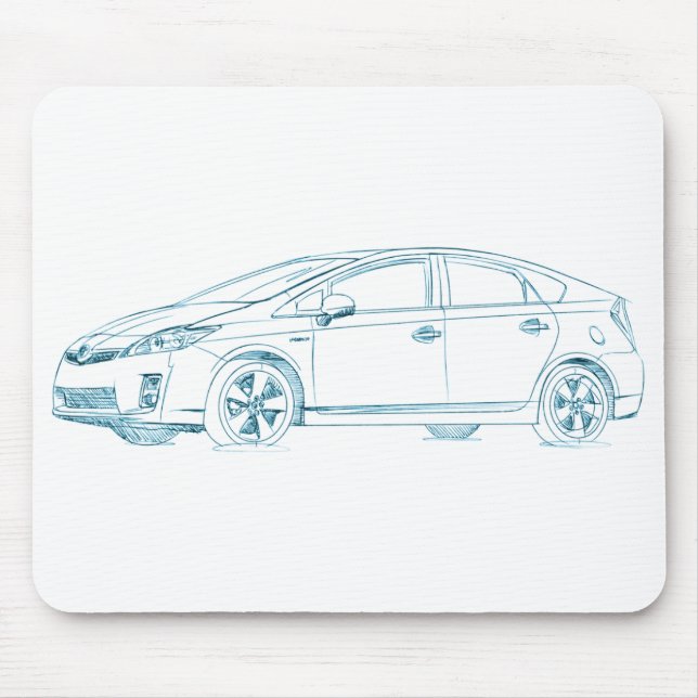 Toy Prius Gen3 2010+ Mouse Pad (Front)