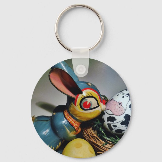 Toy Rabbit and  cow egg Key Ring (Front)