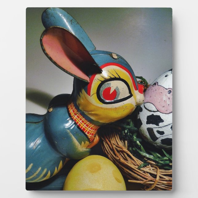 Toy Rabbit and  cow egg Plaque (Front)