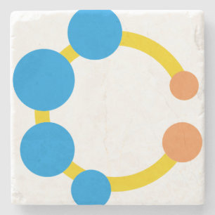 toy rattle stone coaster