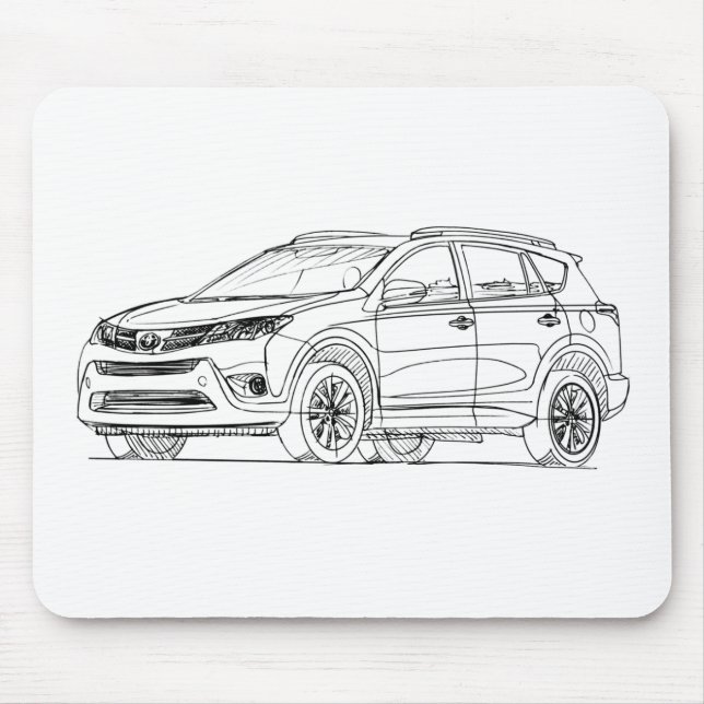 Toy Rav4 2013 Mouse Pad (Front)
