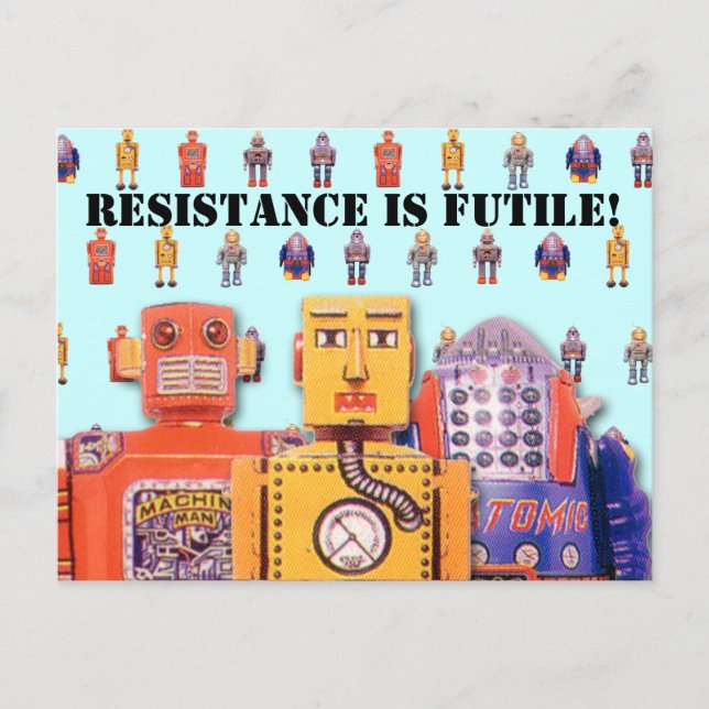 Toy Robot Custom Postcards (Front)