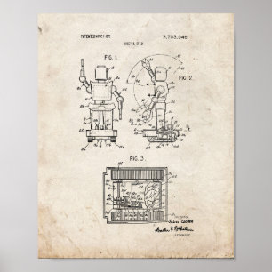 Toy Robot Patent - Old Look Poster