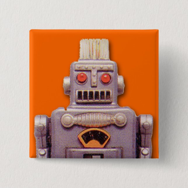 Toy Robot Square Button (Front)