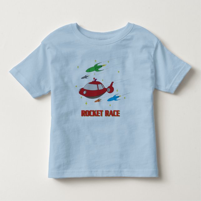 Toy Rocket Race Toddler T-Shirt (Front)