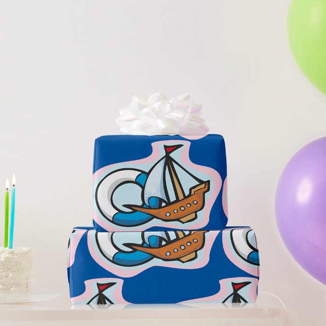 Toy Ship Wrapping Paper (Creator Uploaded)