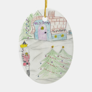 Toy Shop Ceramic Ornament