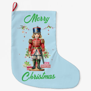 Toy Soldier Christmas Tree Large Christmas Stocking