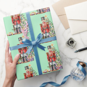 Toy Soldier Christmas Tree Wrapping Paper