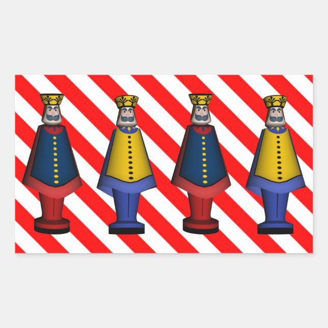 Toy Soldier Generals Rectangular Sticker (Front)