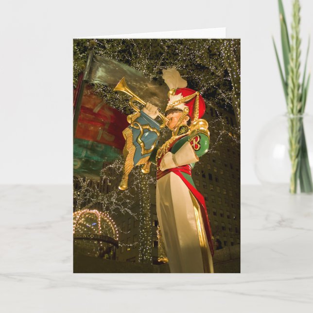 Toy Soldier Rockefeller Centre Holiday Card (Front)