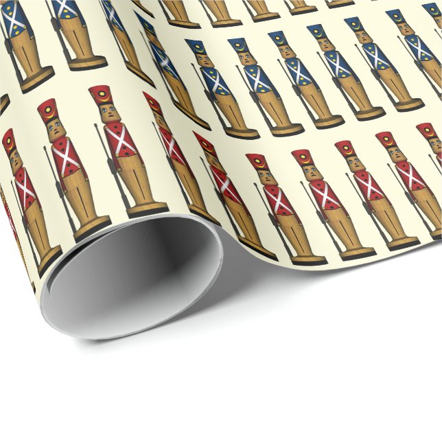 Toy Soldiers On Parade Wrapping Paper (Roll Corner)
