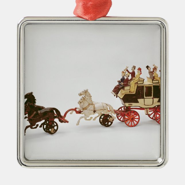 Toy stagecoach metal ornament (Front)