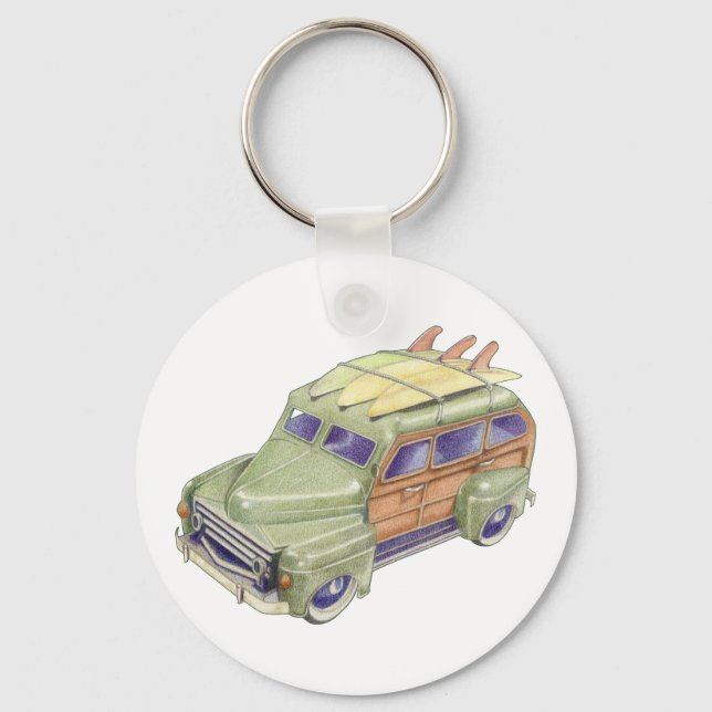 Toy Surf Car Keychain (Front)
