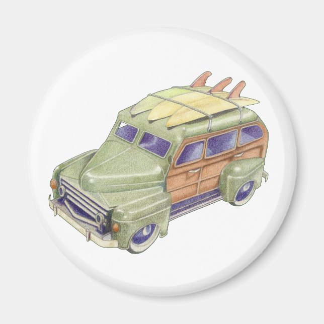 Toy Surf Car Magnet (Front)