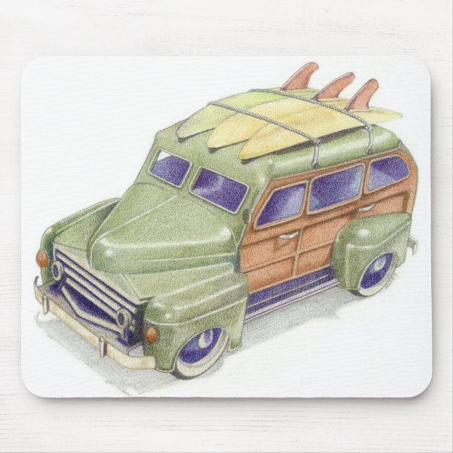 Toy Surf Car Mousepad (Front)