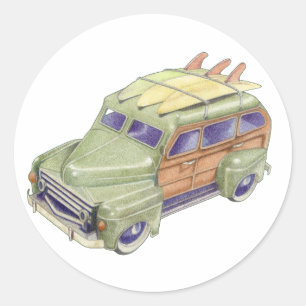 Toy Surf Car Sticker