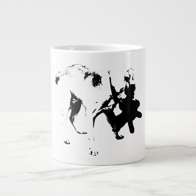 Toy Time Lab – Playful Monochrome Large Coffee Mug (Front)