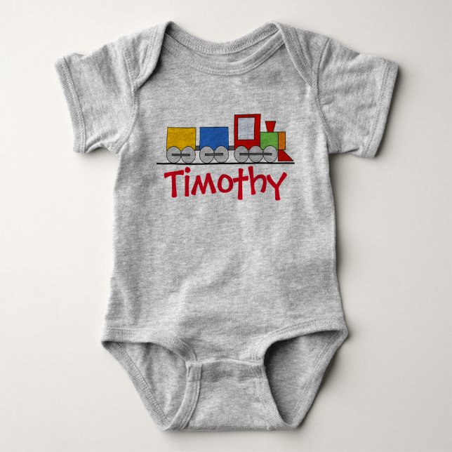 Toy Train Baby Bodysuit (Front)