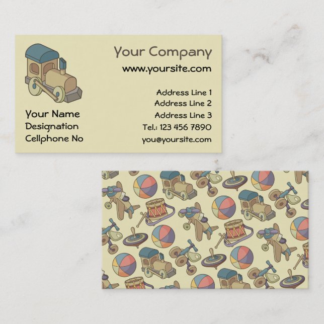 Toy Train Business Card (Front/Back)