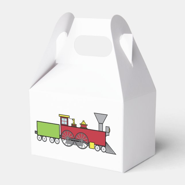 Toy Train Favour Box (Front Side)